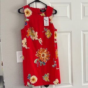 NWT Desigual Red Sheath Mini Dress Sleeveless Resort Wear